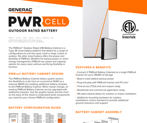 Generac PwrCell Battery Cabinet