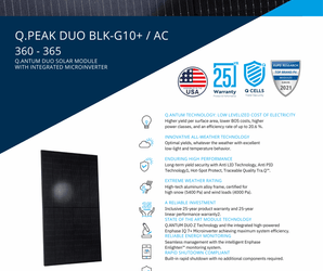 360 Watt QCell Solar Panel + Microinverter Pallet of 26